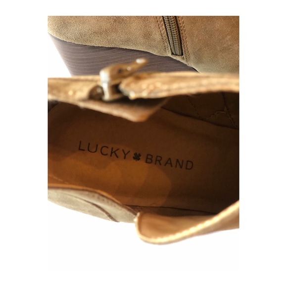 Lucky Brand Yimina Wedge Ankle Boots Size 11 - Picture 5 of 6
